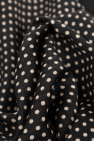Saint Laurent BLACK Shawl with polka dots