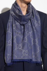 Gucci NAVY BLUE Scarf with ‘GG’ pattern