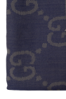 Gucci NAVY BLUE Scarf with ‘GG’ pattern