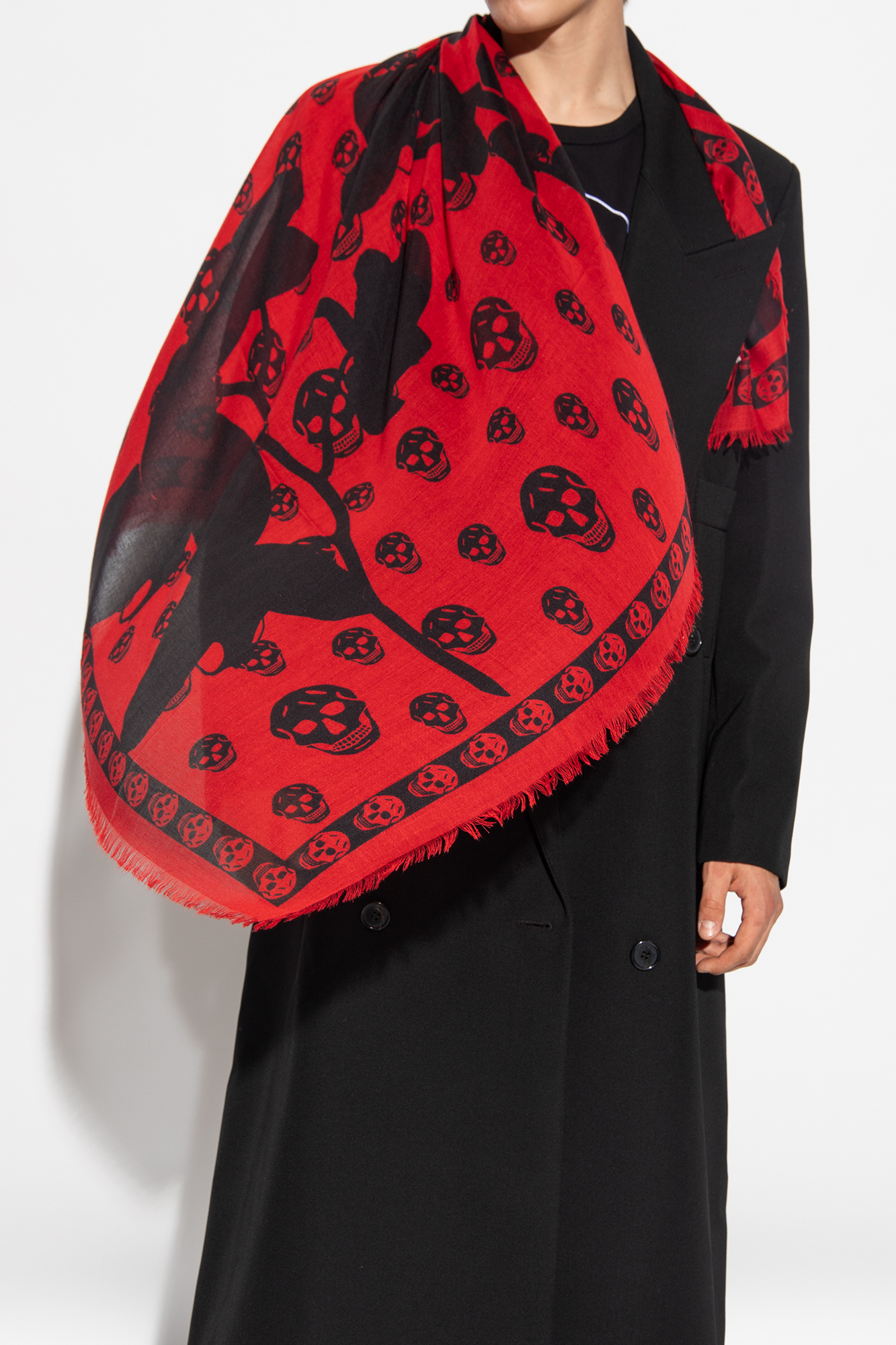 Alexander McQueen Raw-trimmed scarf