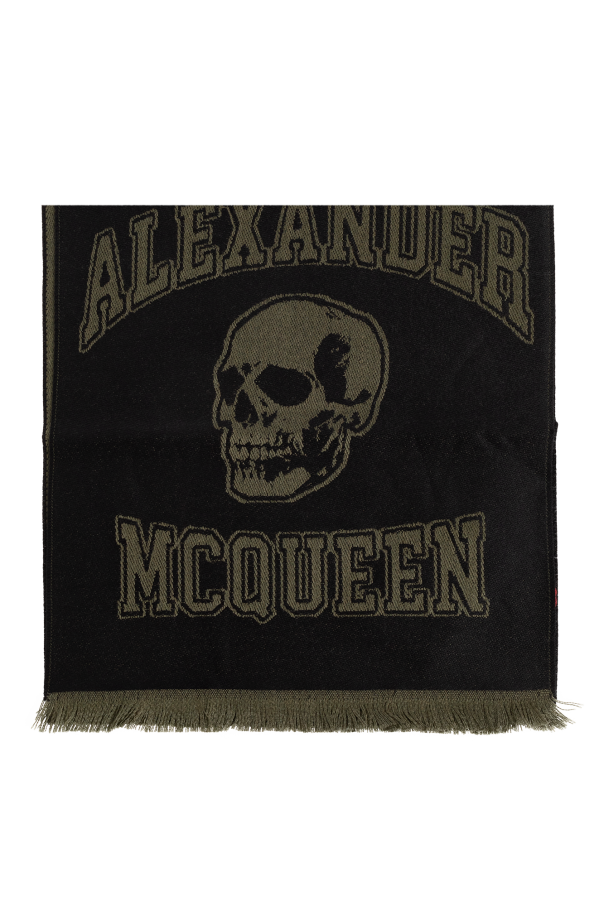 Wool scarf with logo od Alexander McQueen