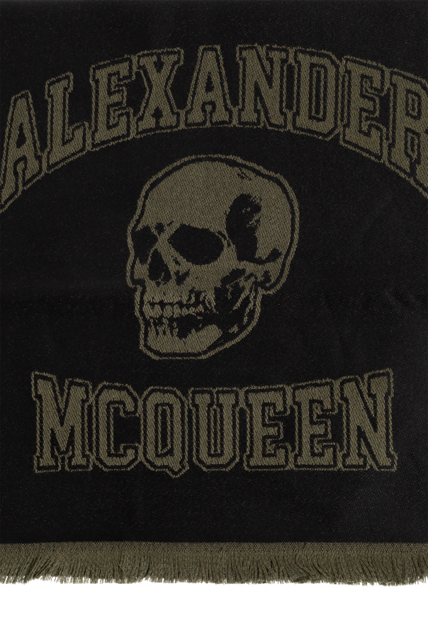 Alexander McQueen Orbyt scarf with logo