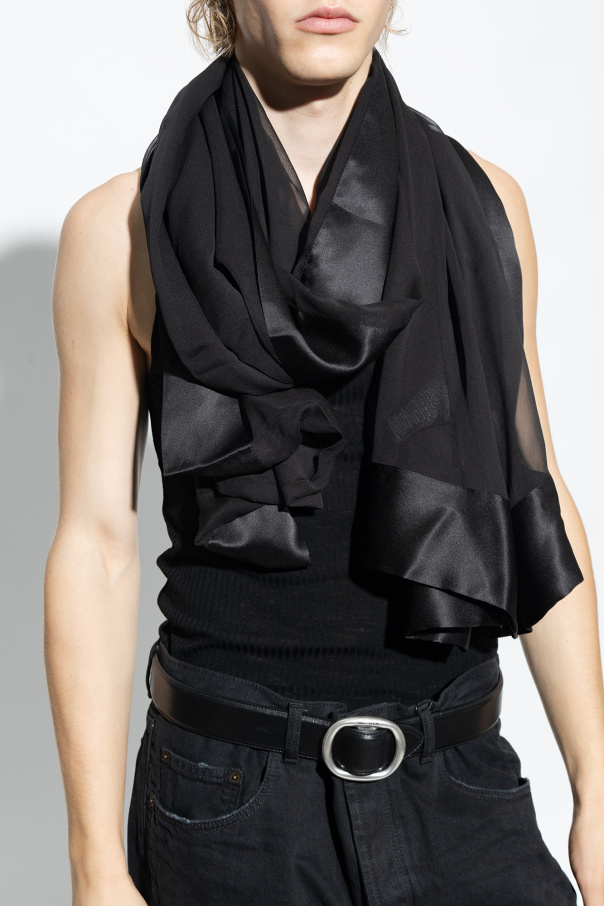 Saint Laurent Extra-long scarf in silk