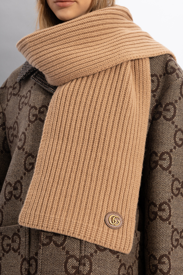 Gucci Wool scarf with logo