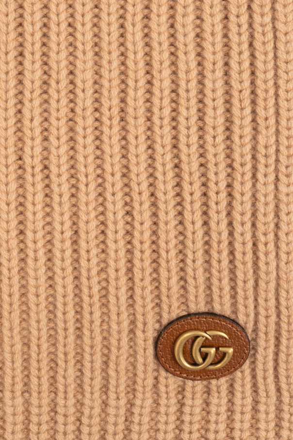 Gucci Wełniany szal z logo