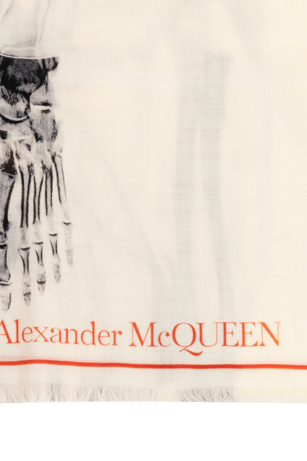 Alexander McQueen Szal z nadrukiem