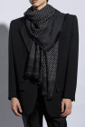 Saint Laurent BLACK Shawl with frayed edges