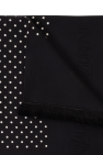Saint Laurent BLACK Shawl with frayed edges