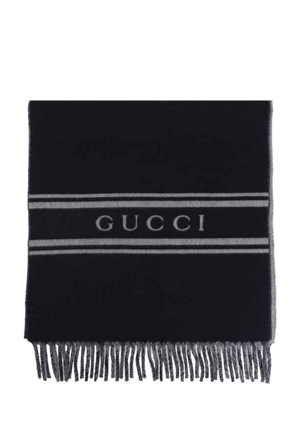 Gucci Wool scarf with logo