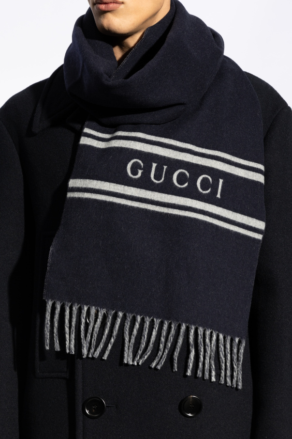 Gucci Wool scarf with logo