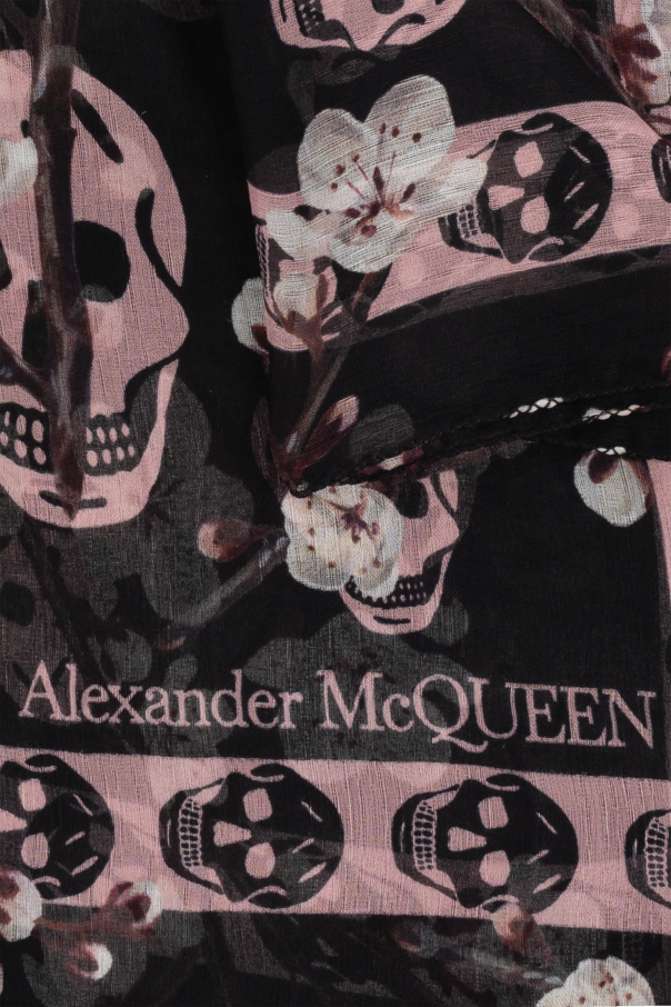 Alexander McQueen Jedwabny szal