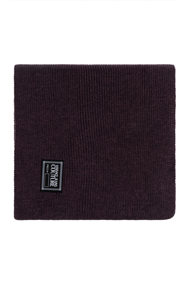 Scarf with logo patch od Versace Jeans Couture