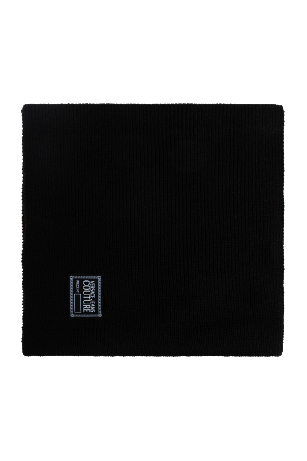 Scarf with logo patch od Versace Jeans Couture