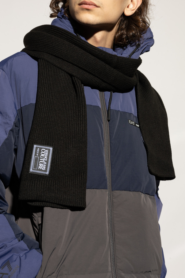 Versace Jeans Couture Bufanda con parche con logo