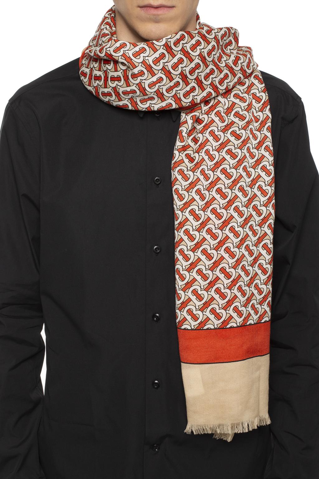 patterned cashmere scarf