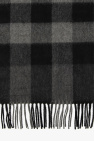 Burberry GREY Checked cashmere scarf