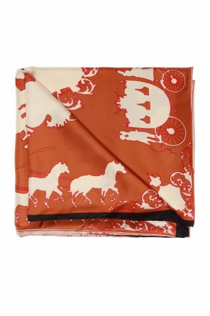 Silk shawl with logo od Burberry