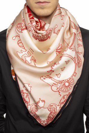 Silk shawl with logo od Burberry