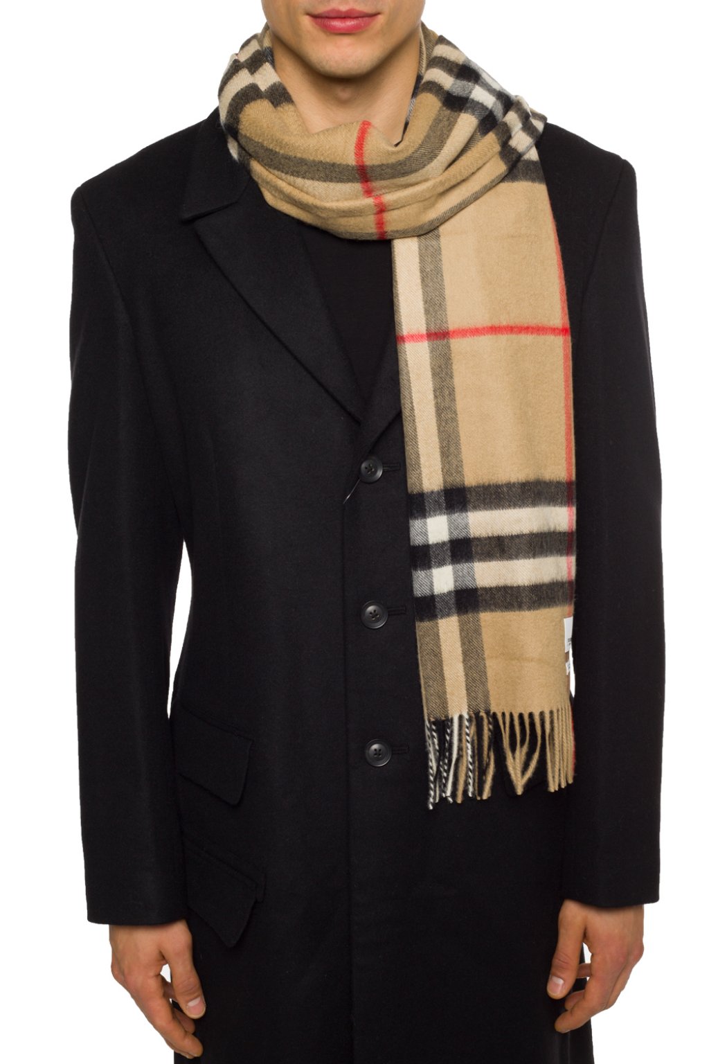 Burberry Check cashmere scarf