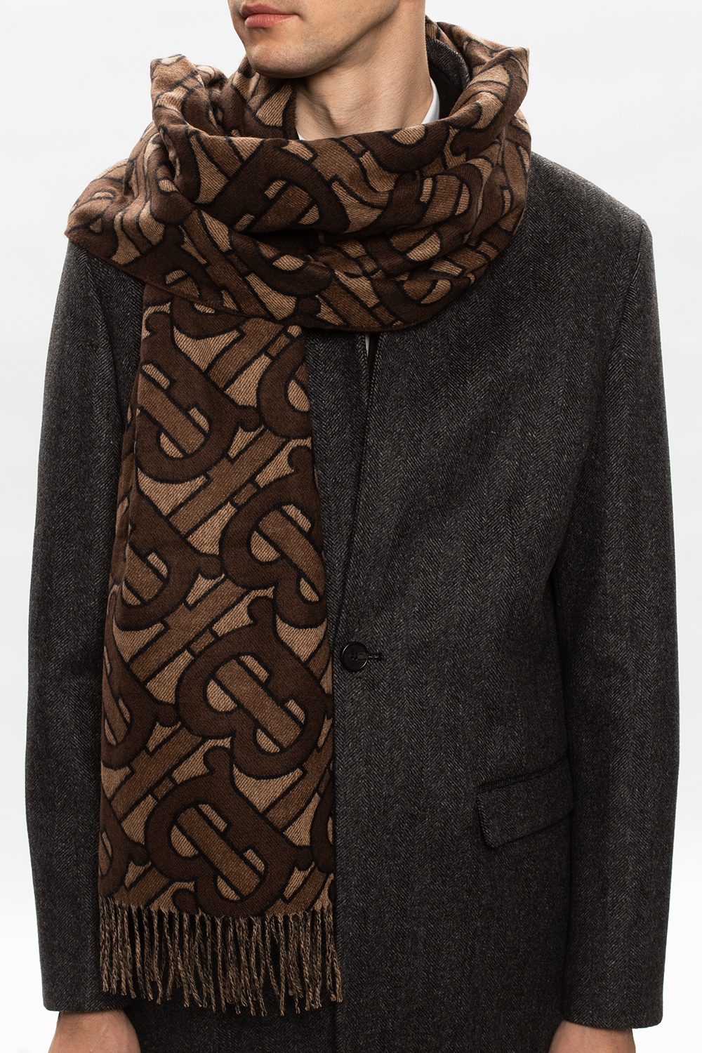 Burberry Cashmere scarf with logo