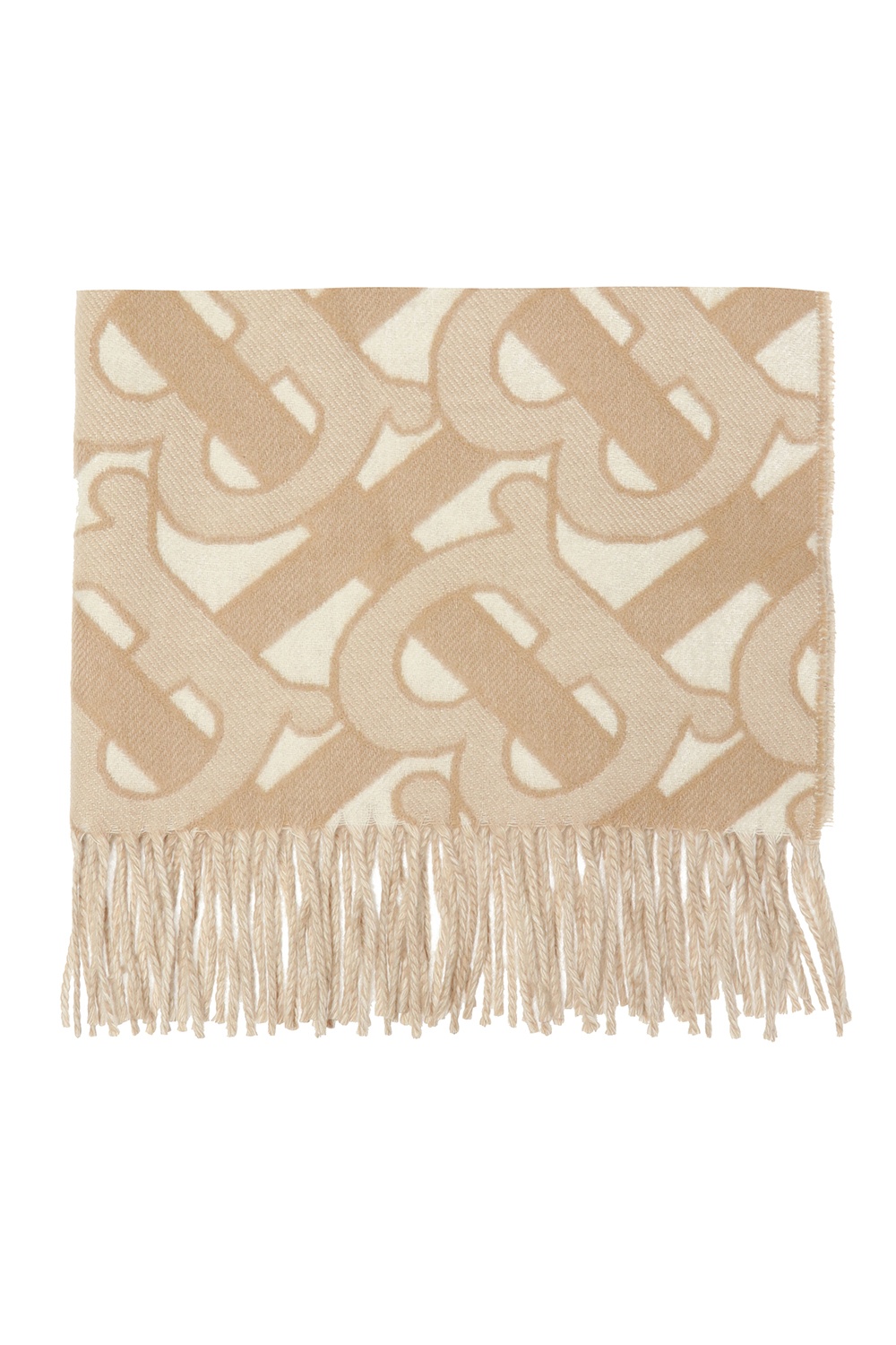 Burberry Patterned scarf with fringes