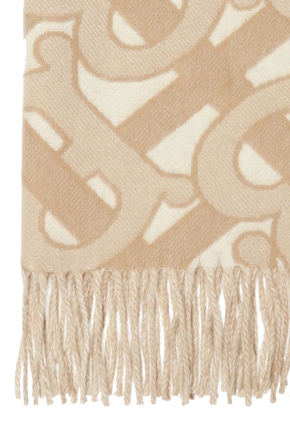 Burberry Patterned scarf with fringes