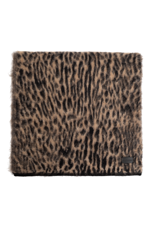 Saint Laurent Scarf with leopard print