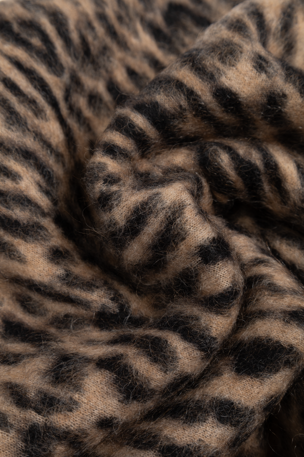 Saint Laurent Scarf with leopard print