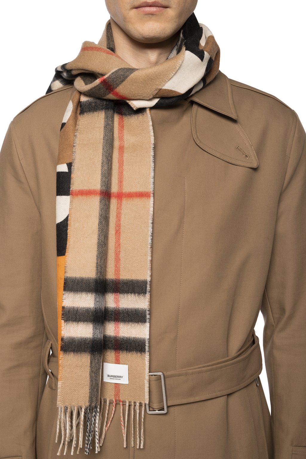 Burberry Logo-embroidered scarf | Men's Accessorie | Vitkac