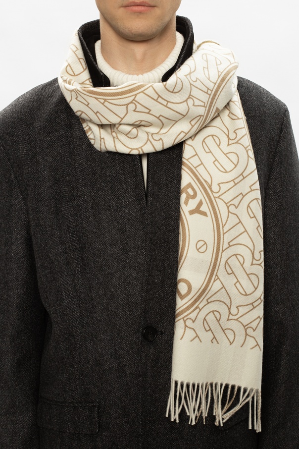 Burberry Cashmere scarf with logo