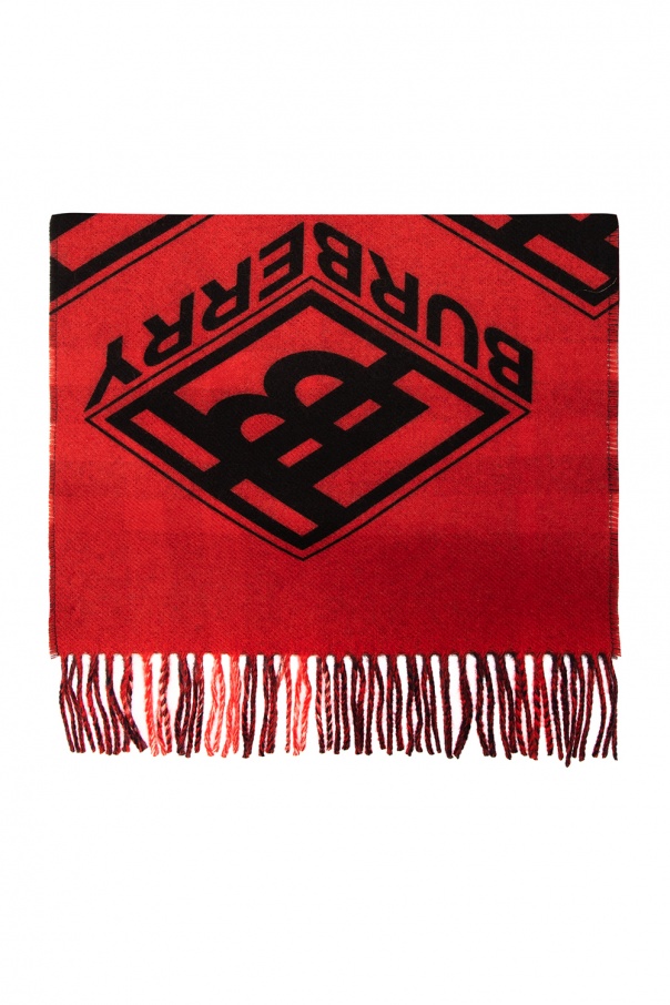 burberry drawstring Checked scarf