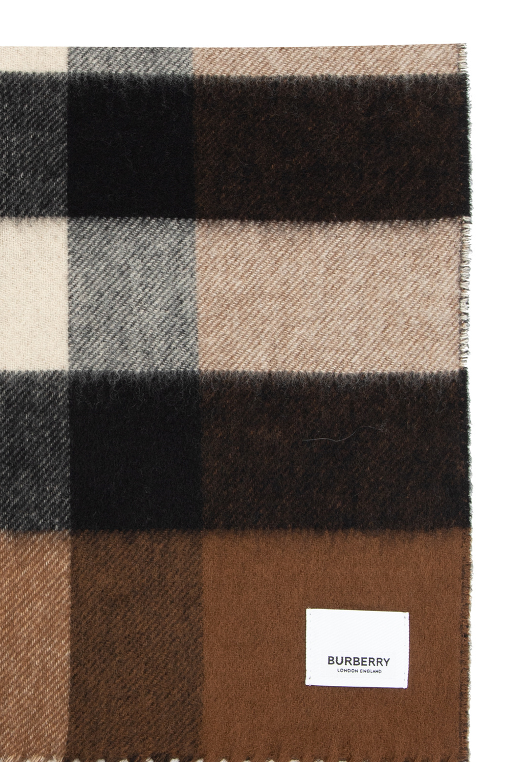 Burberry Fringed cashmere scarf