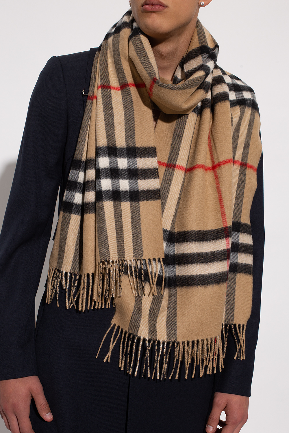 burberry Melania Reversible cashmere scarf