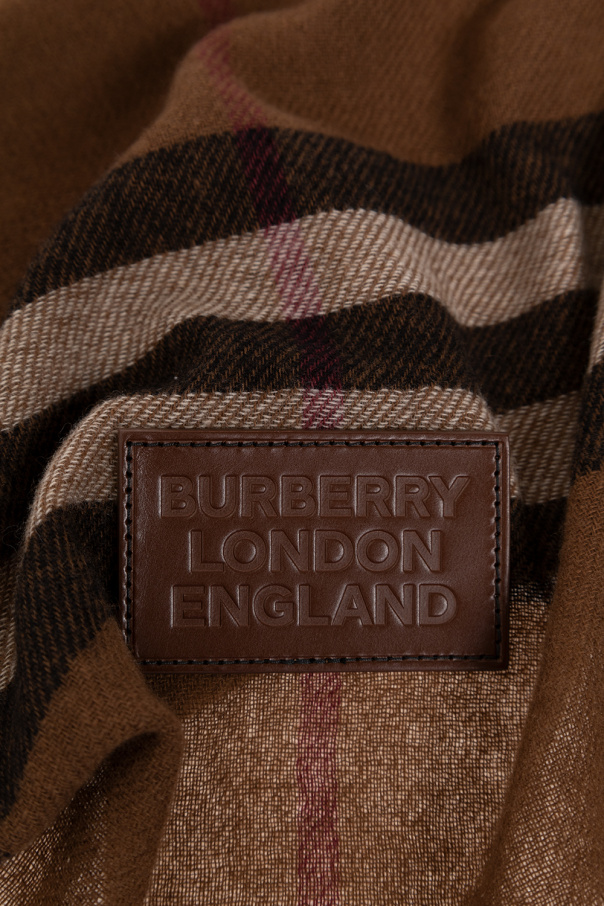 burberry embossed Cashmere scarf