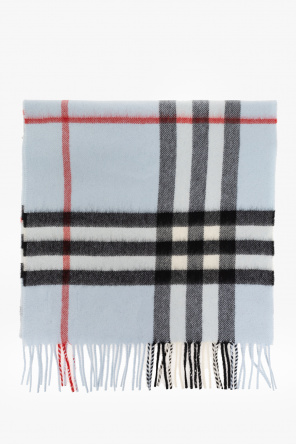scarf with logo burberry Air scarf bright red