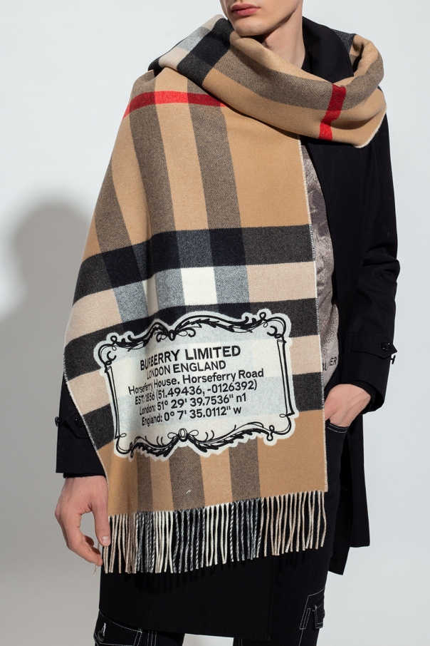 Beige Cashmere scarf Burberry - Vitkac France