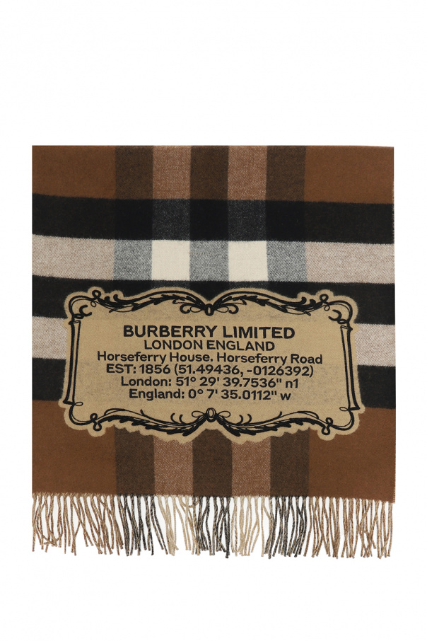 burberry chain Cashmere scarf