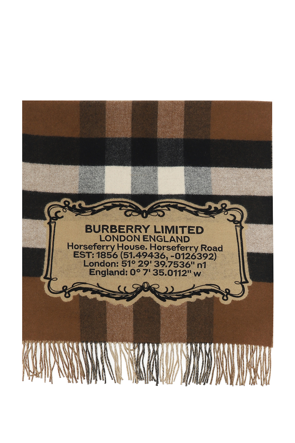Brown Card holder with chain Burberry - Vitkac GB