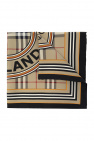 Burberry beige Silk scarf with monogram