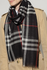 Burberry NAVY BLUE Checked scarf
