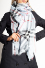 Burberry light blue Checked scarf