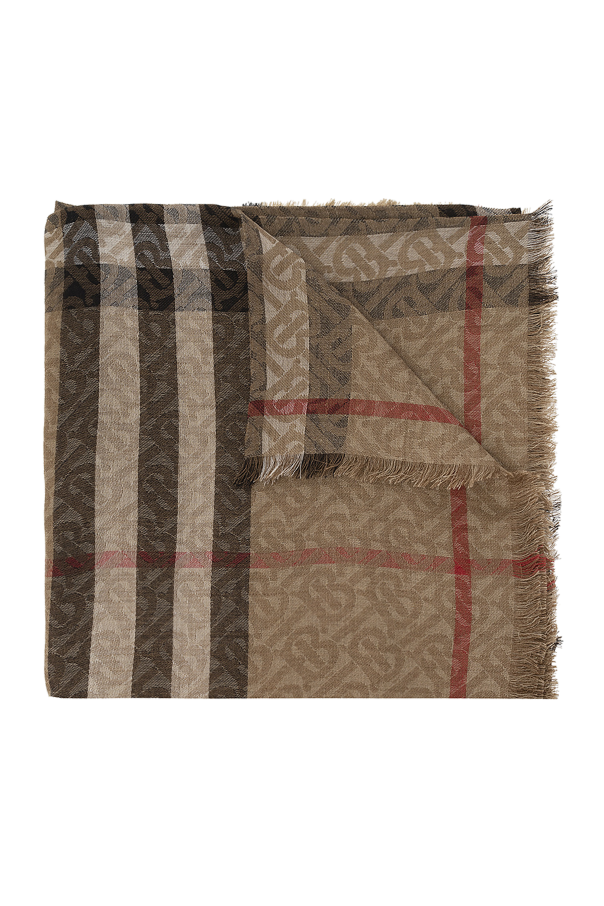 burberry detail Scarf with logo