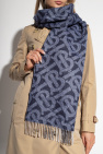 Burberry NAVY BLUE Reversible cashmere scarf