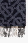 Burberry NAVY BLUE Reversible cashmere scarf