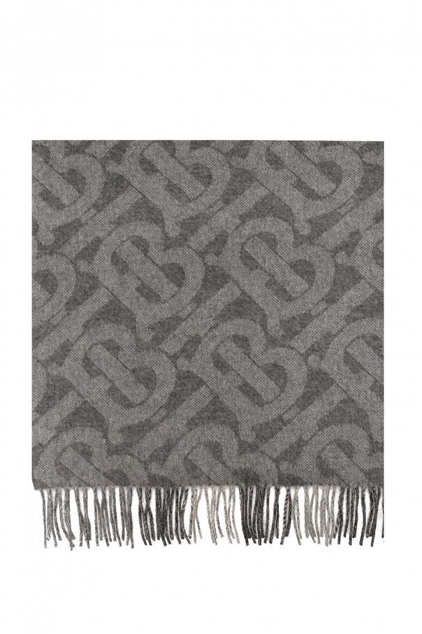 burberry linen-cotton Reversible cashmere scarf