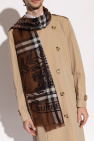 Burberry BROWN Checked scarf
