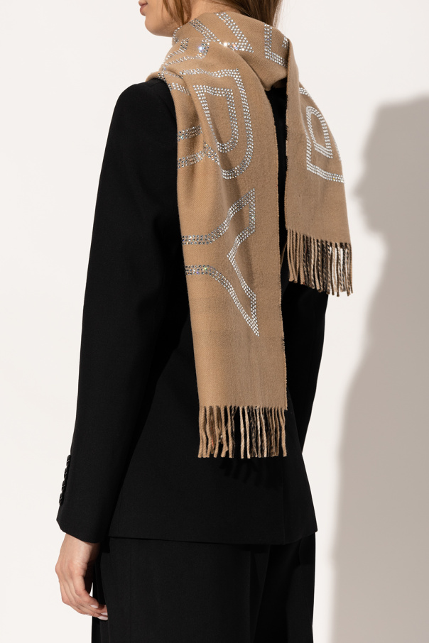 Burberry Reversible scarf with crystals