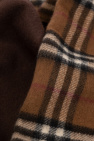 Burberry BROWN Reversible cashmere scarf