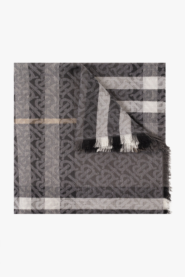 Burberry puchowa Scarf with monogram