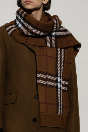 Burberry Checked wool scarf